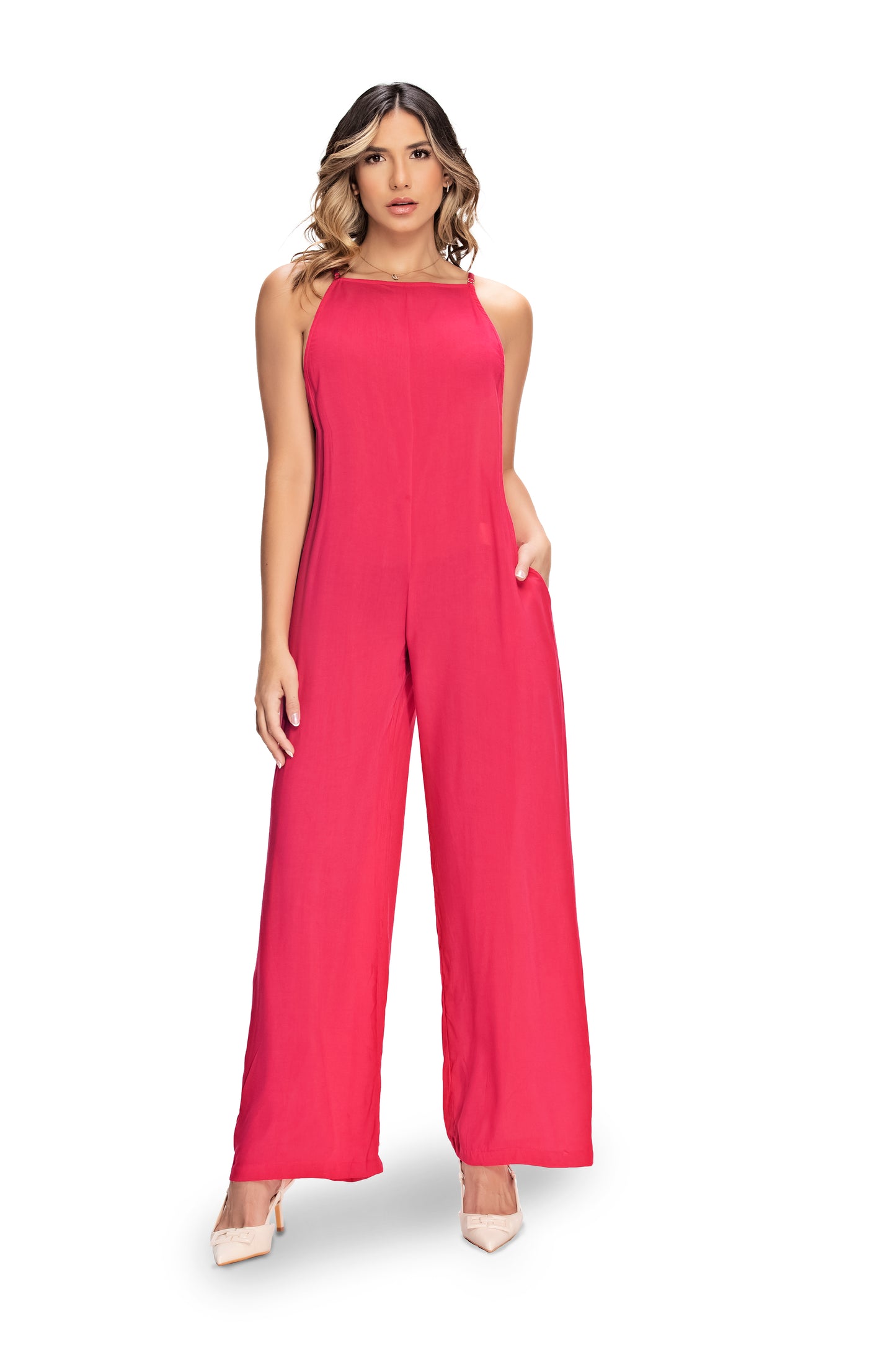 ENTERIZO EN RAYON SALMON REF 8731