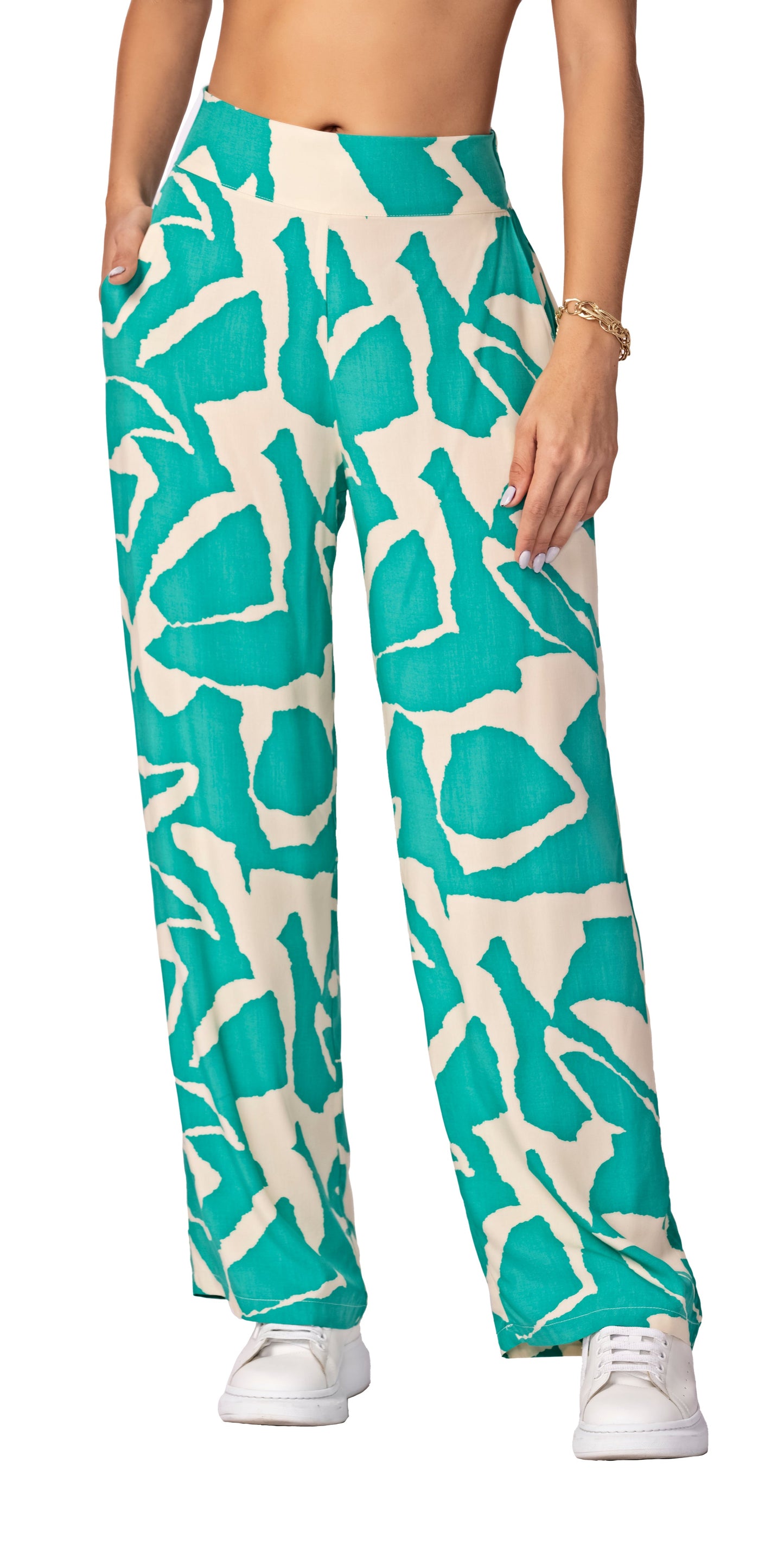 PANTALON PARA MUJER EN RAYON VISCOSA ref. 8757