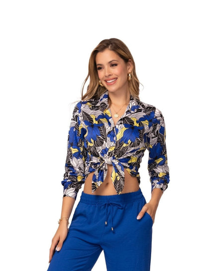 BLUSA PARA MUJER EN SATIN COLOR ÚNICO  ref. 8538