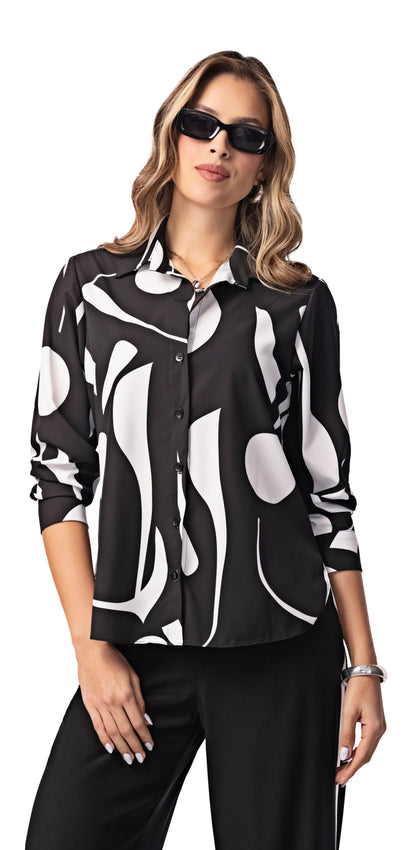 BLUSA PARA MUJER EN POLIESTER STRECH ref. 8790