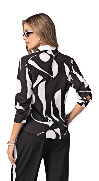 BLUSA PARA MUJER EN POLIESTER STRECH ref. 8790