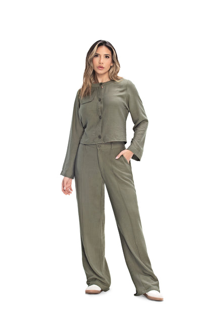 PANTALON EN RAYON REF 8733