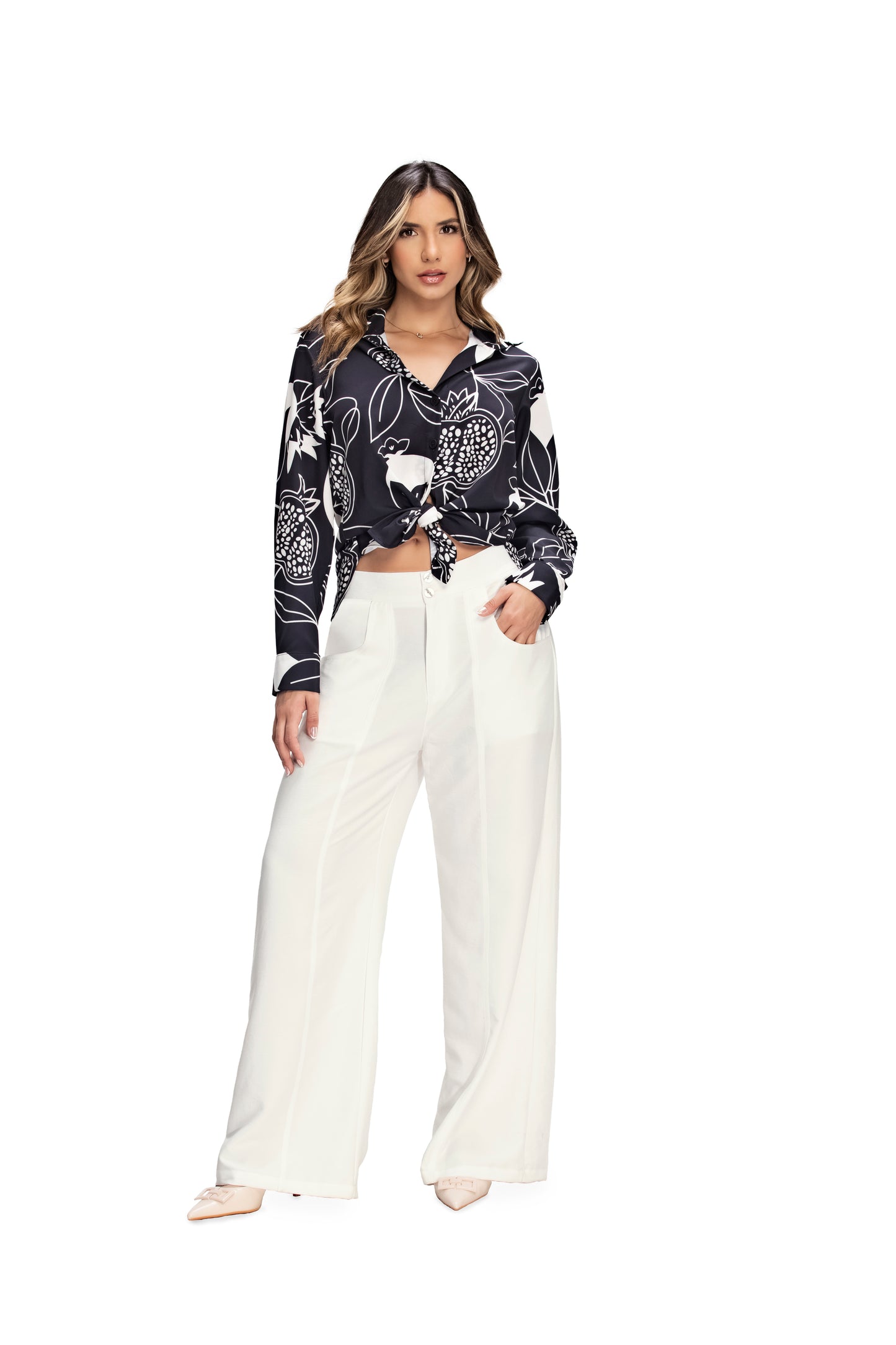 PANTALON EN RAYON REF 8591