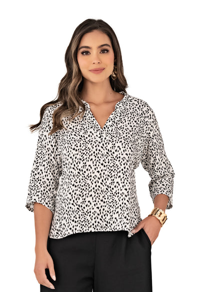 BLUSA EN RAYON VISCOSA ref 8698