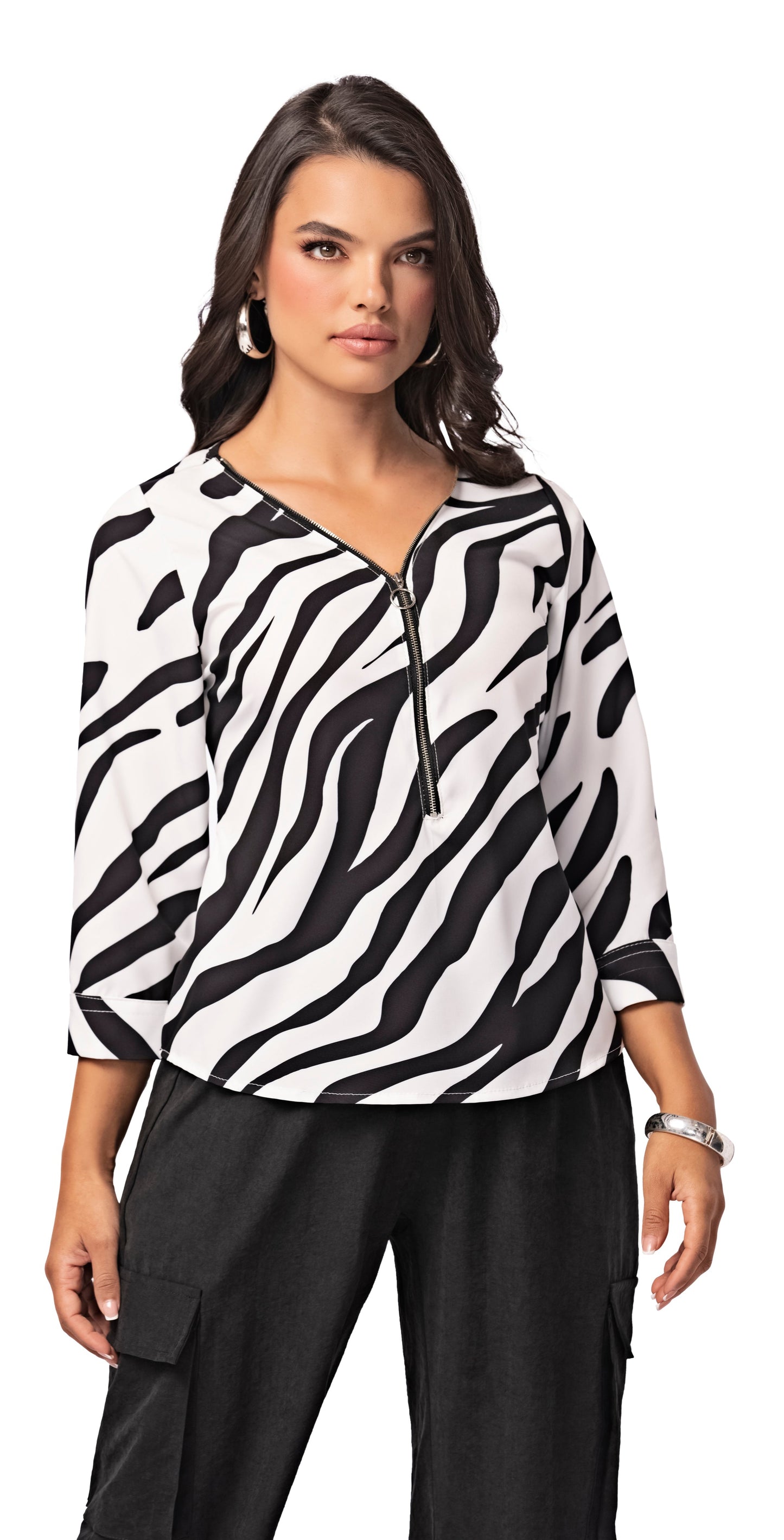 BLUSA PARA MUJER EN POLIESTER STRECH ref. 8791